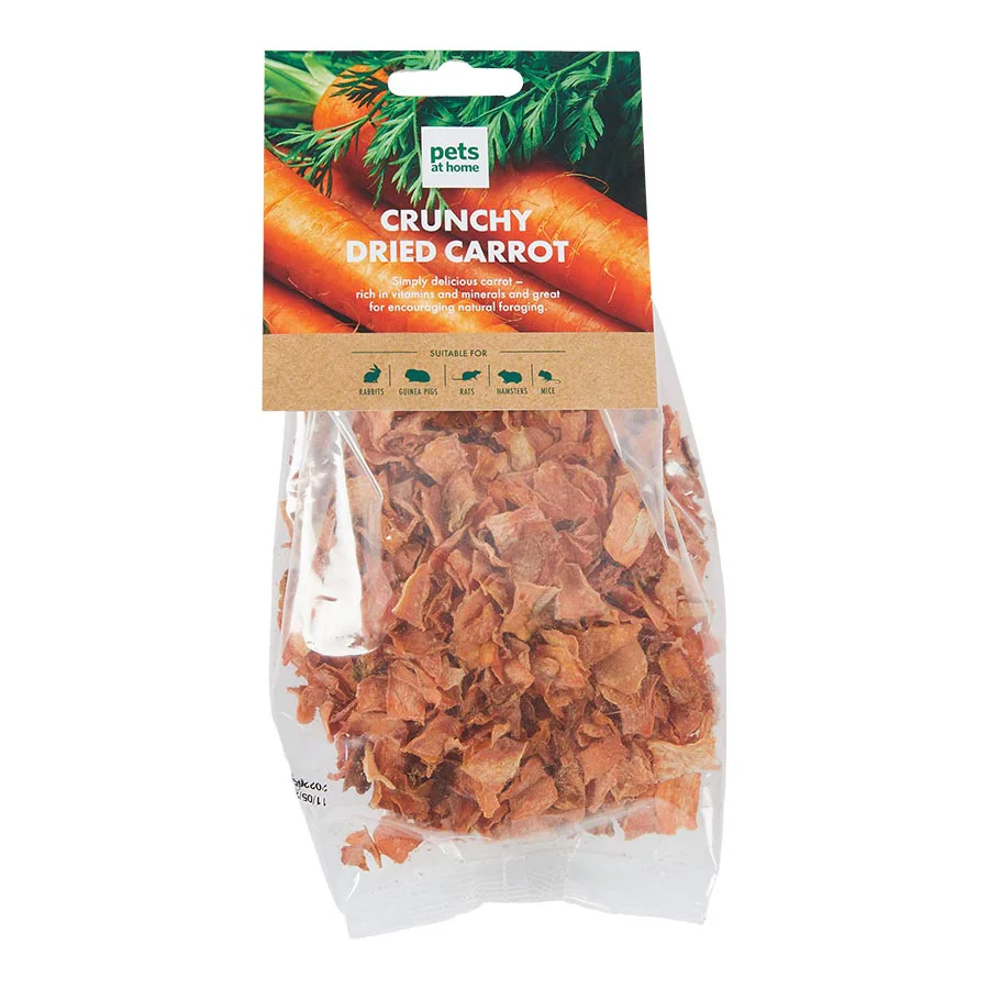 Comfortable Pets at Home Small Pets Crunchy Dried Carrot Treats 50g Environmentally Friendly