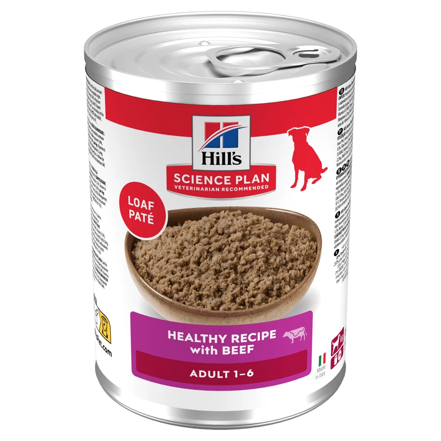 Environmentally Friendly Hill x27 s Science Plan Adult Wet Dog Food Beef 12x370g Original
