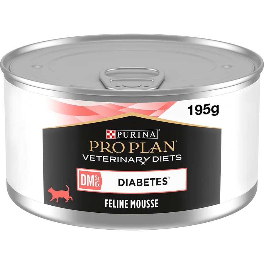 Solid Pro Plan Vet Diet DM Diabetes Management Wet Cat Food 24x195g Verified