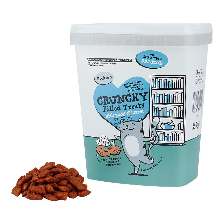 Quality Pickle x27 s Crunchy Filled Cat Treats Salmon 350g Next-Generation