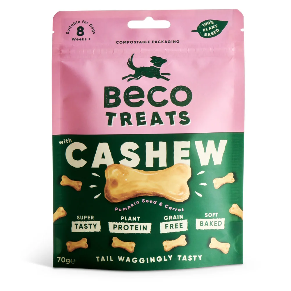 Selected Beco Cashew Plant Based Dog Treats 70g Fine Crafted