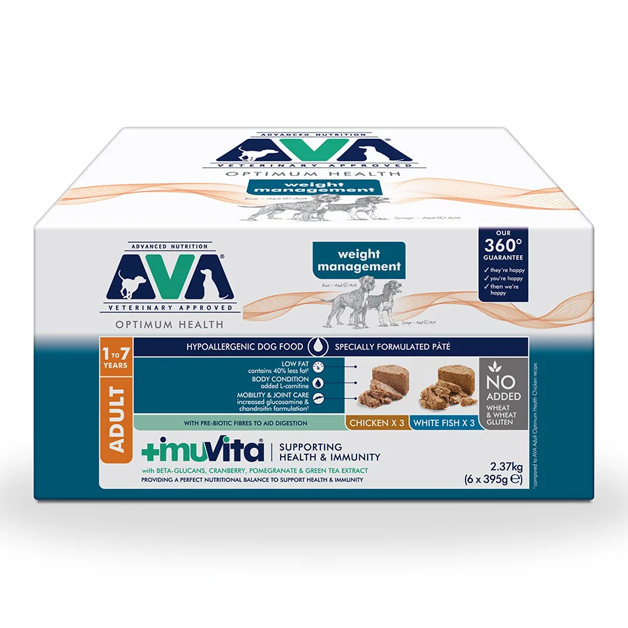 Stylish AVA Optimum Health Wet Adult Dog Food 6x395g Easy-to-Use
