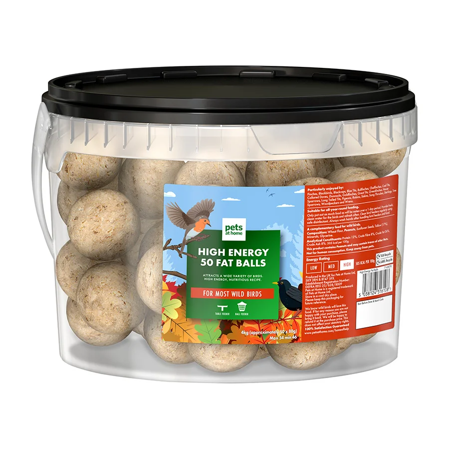 Elite Pets at Home High Energy Wild Bird Fat Balls 50 Pack 4kg Exceptional