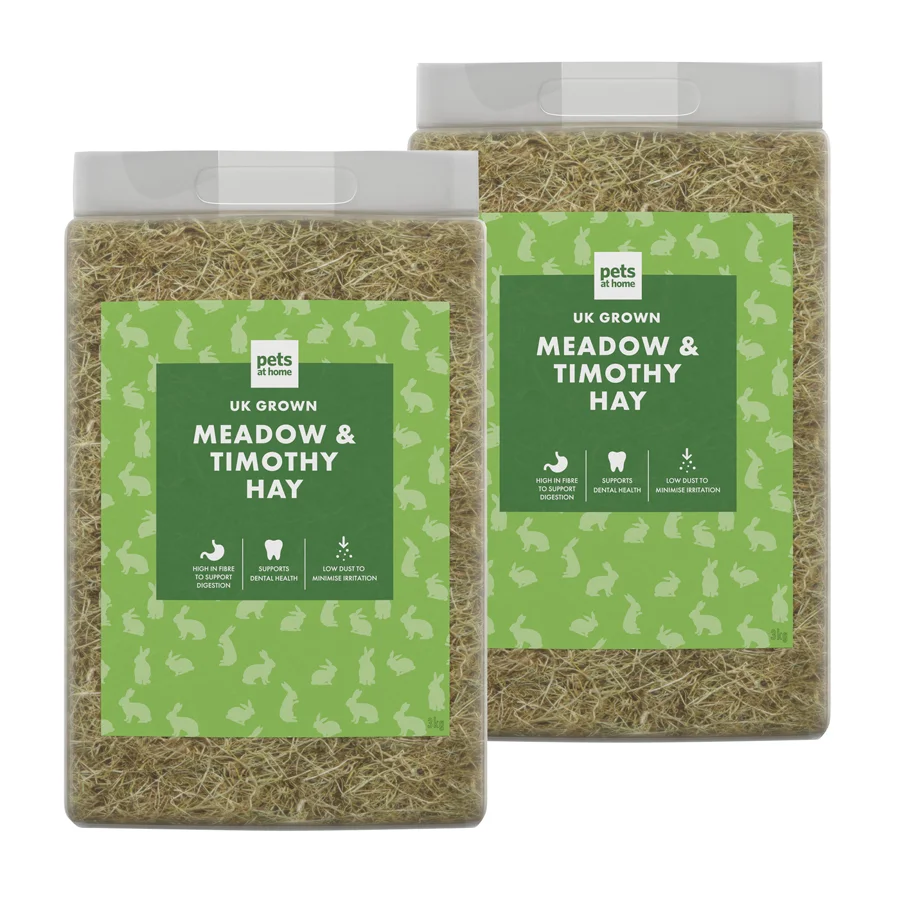 Original Design Pets at Home Rabbit Super Compressed Hay 2x3kg Environmentally Friendly