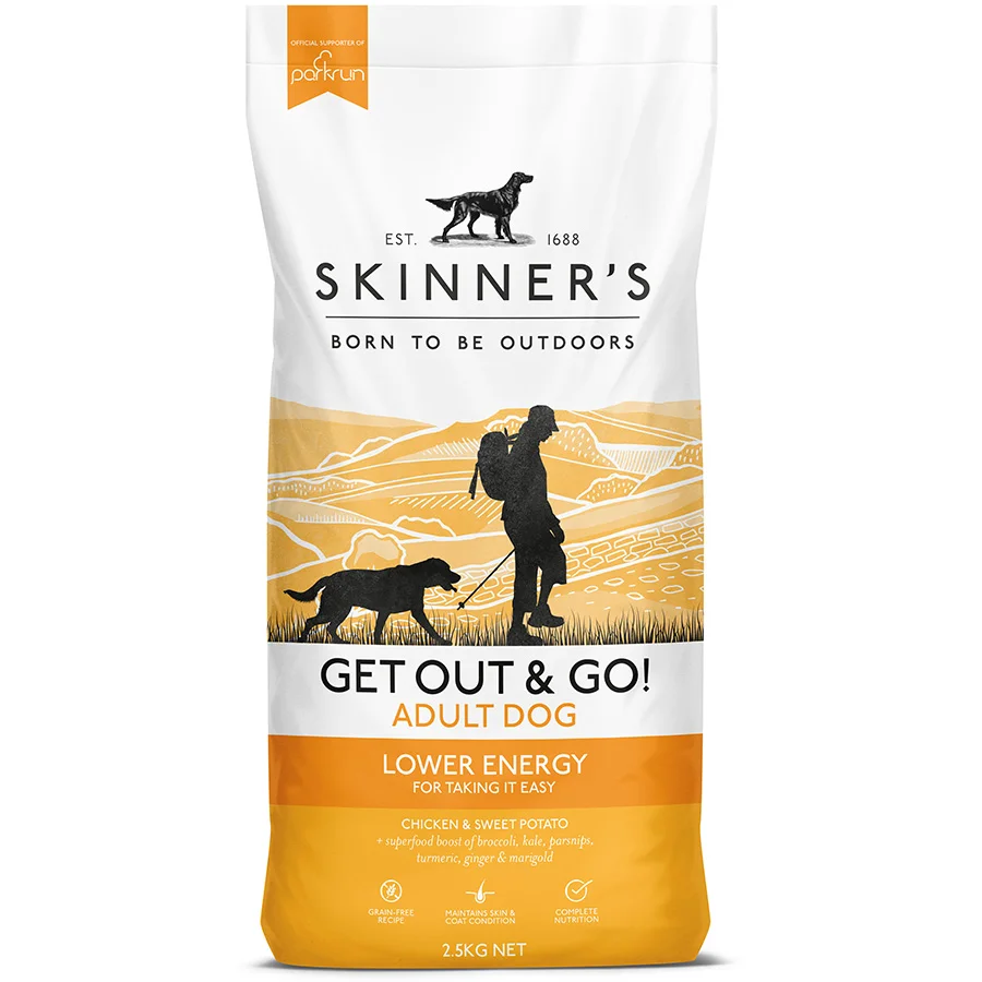 Contemporary Skinner x27 s Get Out Go Lower Energy Adult Dry Dog Food 10kg Healthy