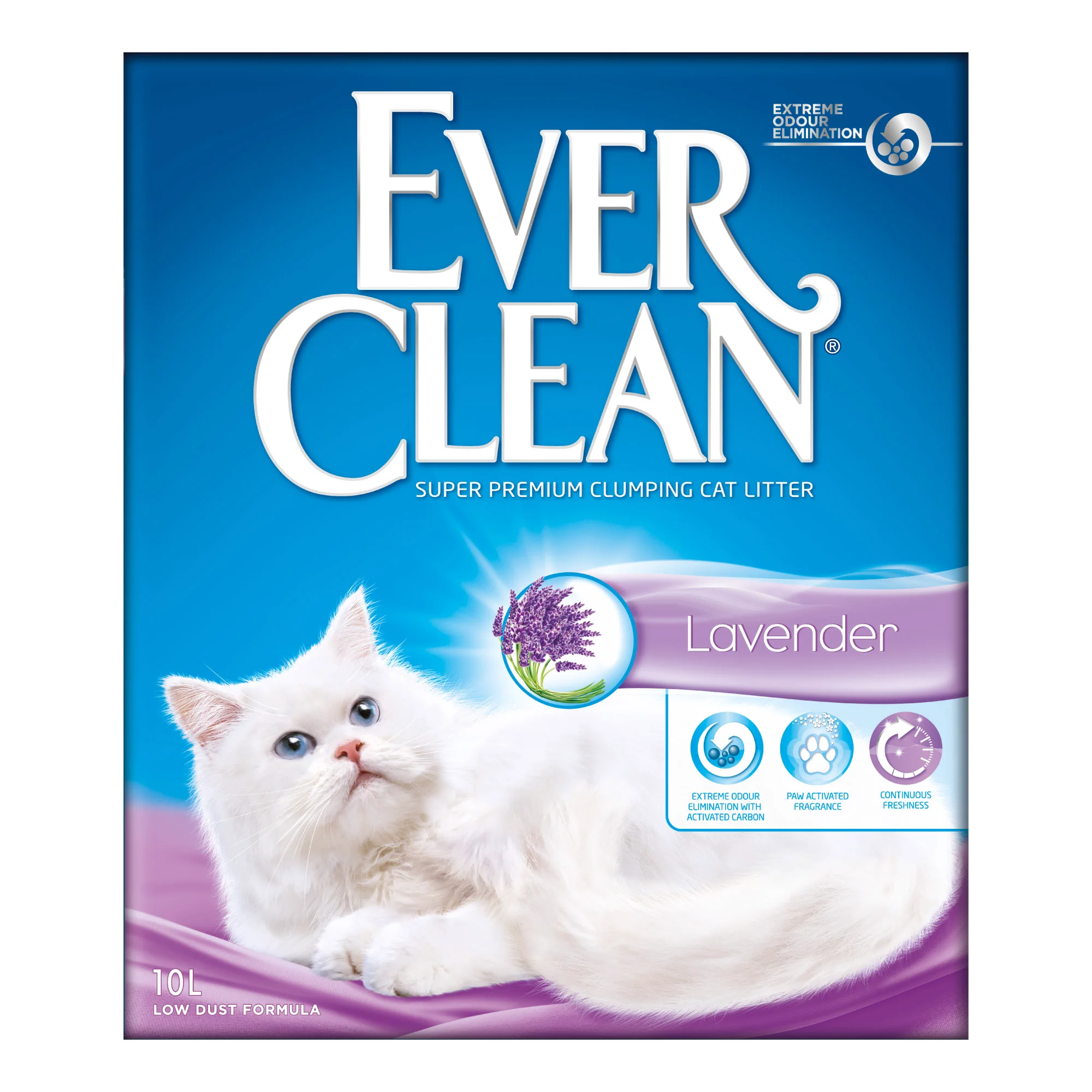 Green Ever Clean Lavender Clumping Cat Litter 10L Specialty