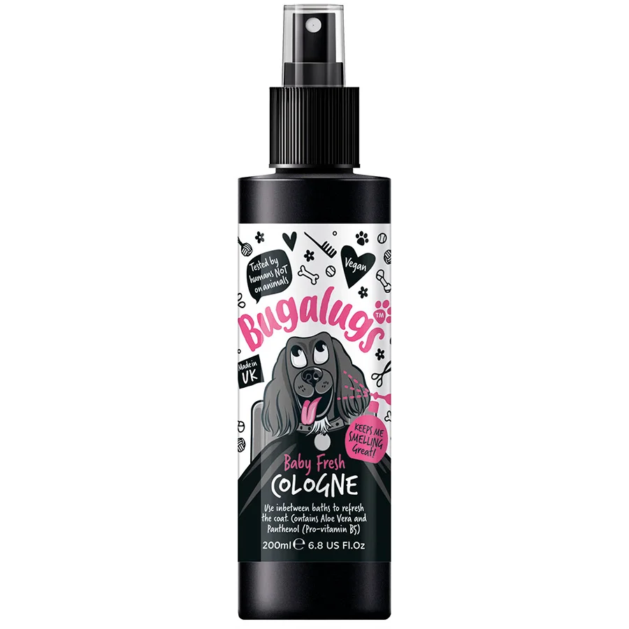 User-Friendly Bugalugs Baby Fresh Cologne Deodorising Spray for Dogs 200ml Easy-to-Use