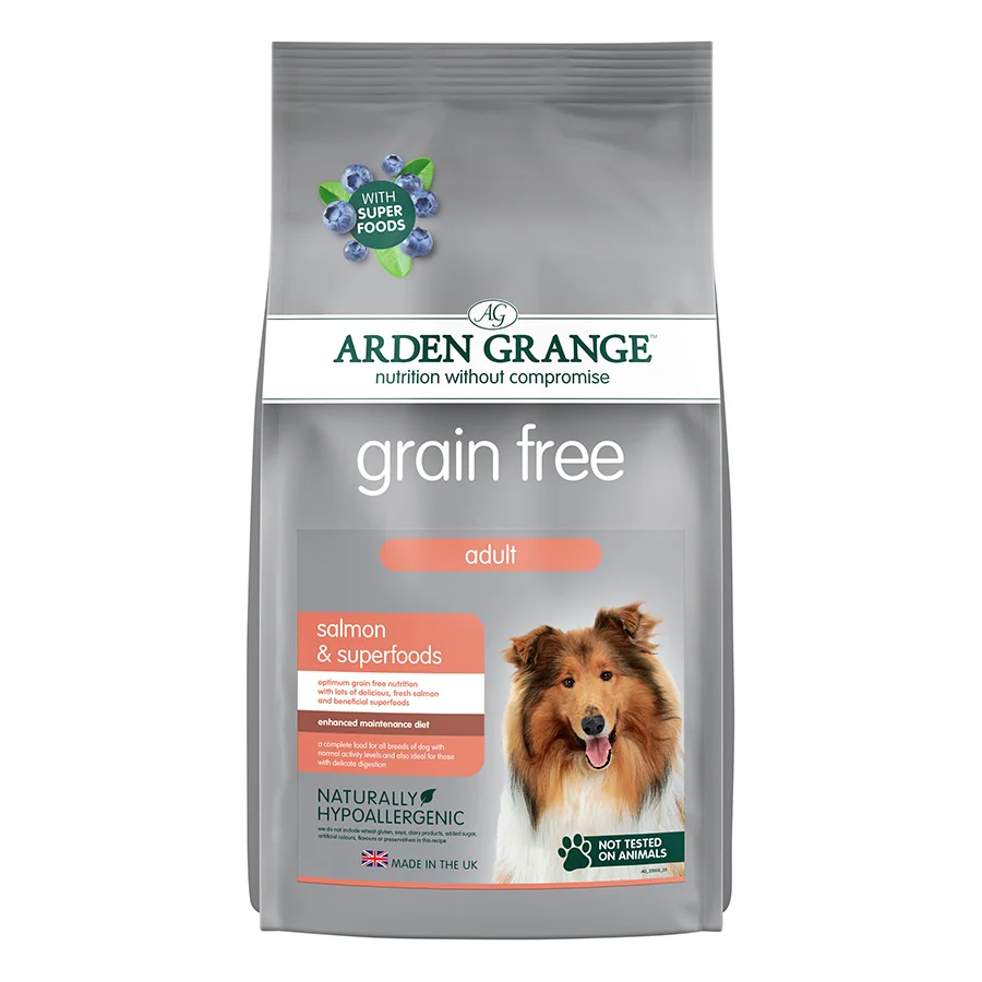 Detailed Arden Grange Grain Adult Dry Dog Food Salmon With Superfoods 12kg Efficient