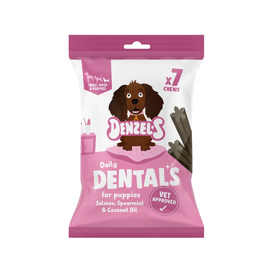 Modern Denzel x27 s Daily Dentals Puppy Small Dog 7 Pack 91g Secure
