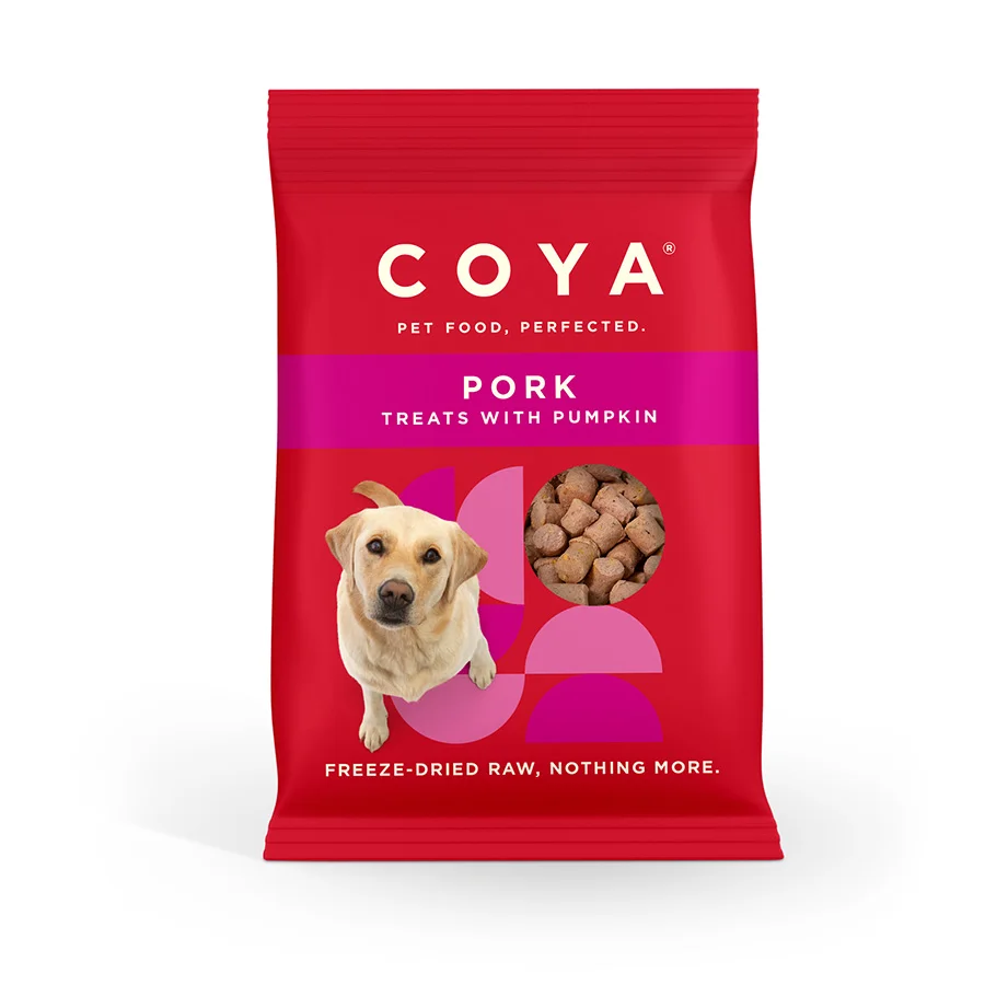 Exclusive Coya Adult Dog ze-Dried Raw Treats Pork 40g Classic