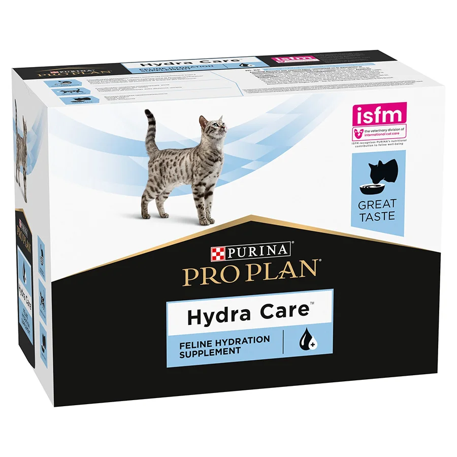 Versatile Pro Plan Vet Diet Hydra Care Wet Adult Cat Food 10x85g Fine