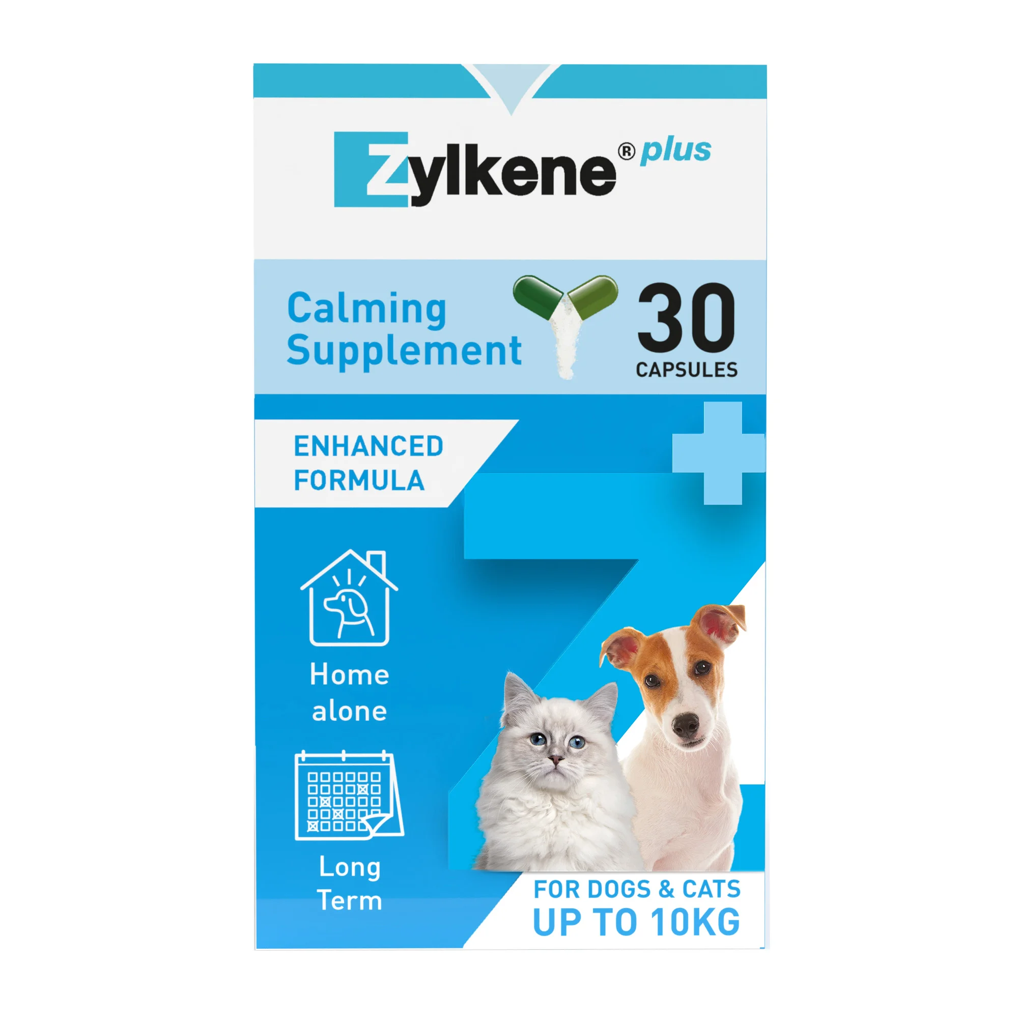 Durable Zylkene Plus Calming Supplement For Cats Dogs Up To 10kg 30 Capsules Efficient