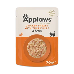Original Applaws Natural Wet Adult Cat Food Chicken Breast with Tuna Fillet in Broth Responsible