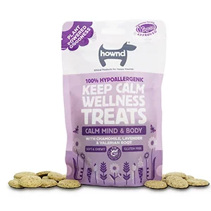 Convenient HOWND Keep Calm Plant Based Hypoallergenic Wellness Dog Treats 100g Comfortable