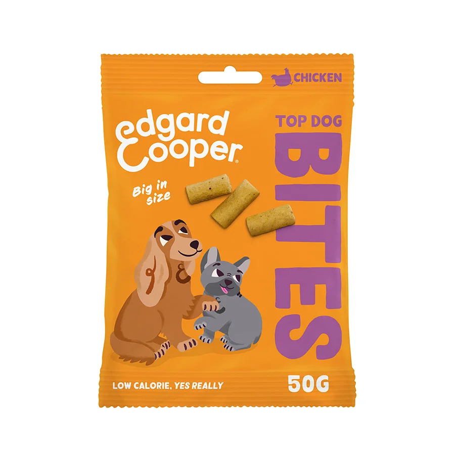 Optimized Edgard Cooper Dog Treat Large Bites Chicken 50g High-End