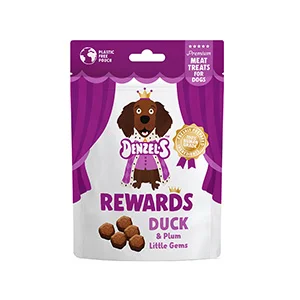 Secure Denzel x27 s Little Gems Rewards Dog Treats Duck Plum Efficient