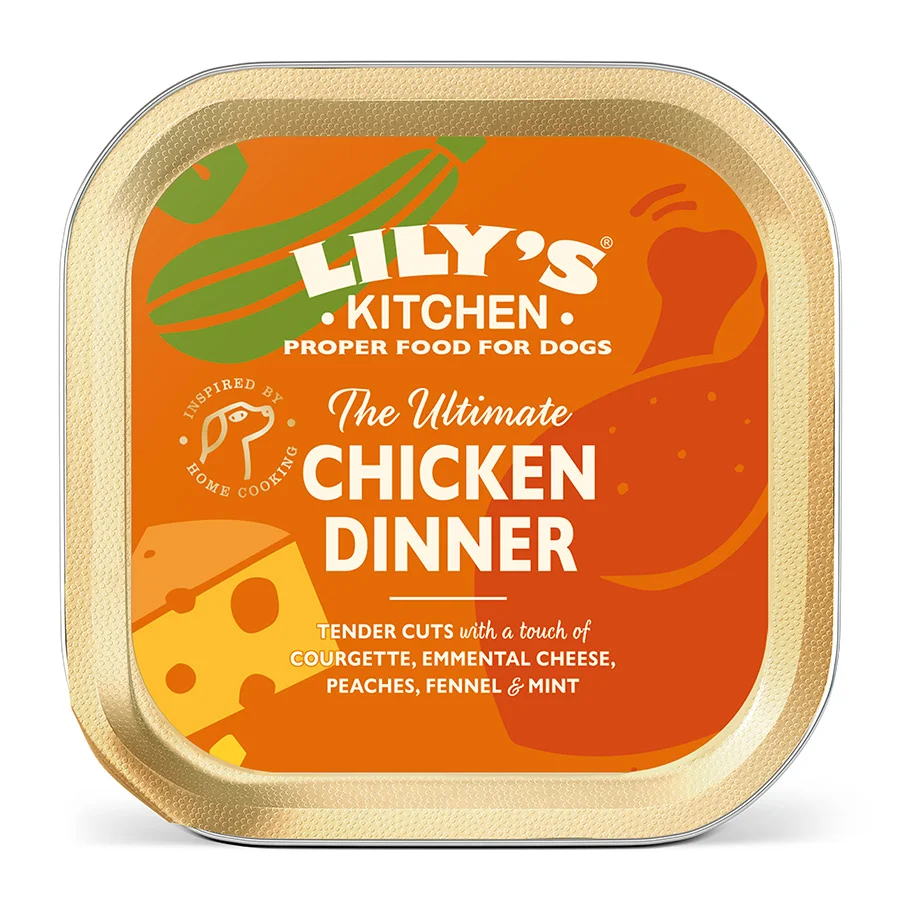 Versatile Lily x27 s Kitchen The Dinner Adult Wet Dog Food Chicken 150g Luxury
