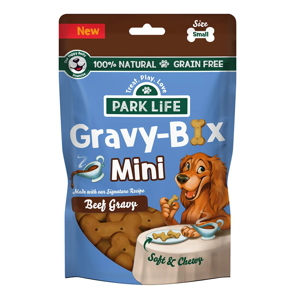 Smart Park Life Gravy-Bix Mini Beef Dog Treats 100g Original