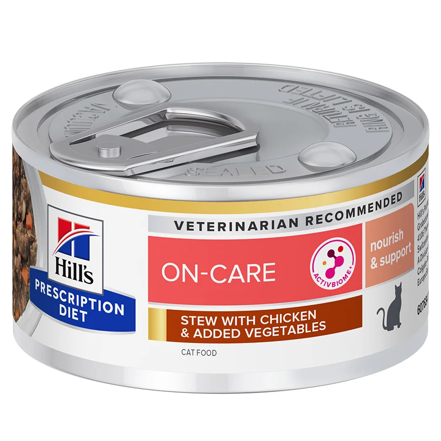 Sustainable Hill x27 s Prescription Diet ON CARE Wet Adult Cat Food 24 x 82g Can Proven