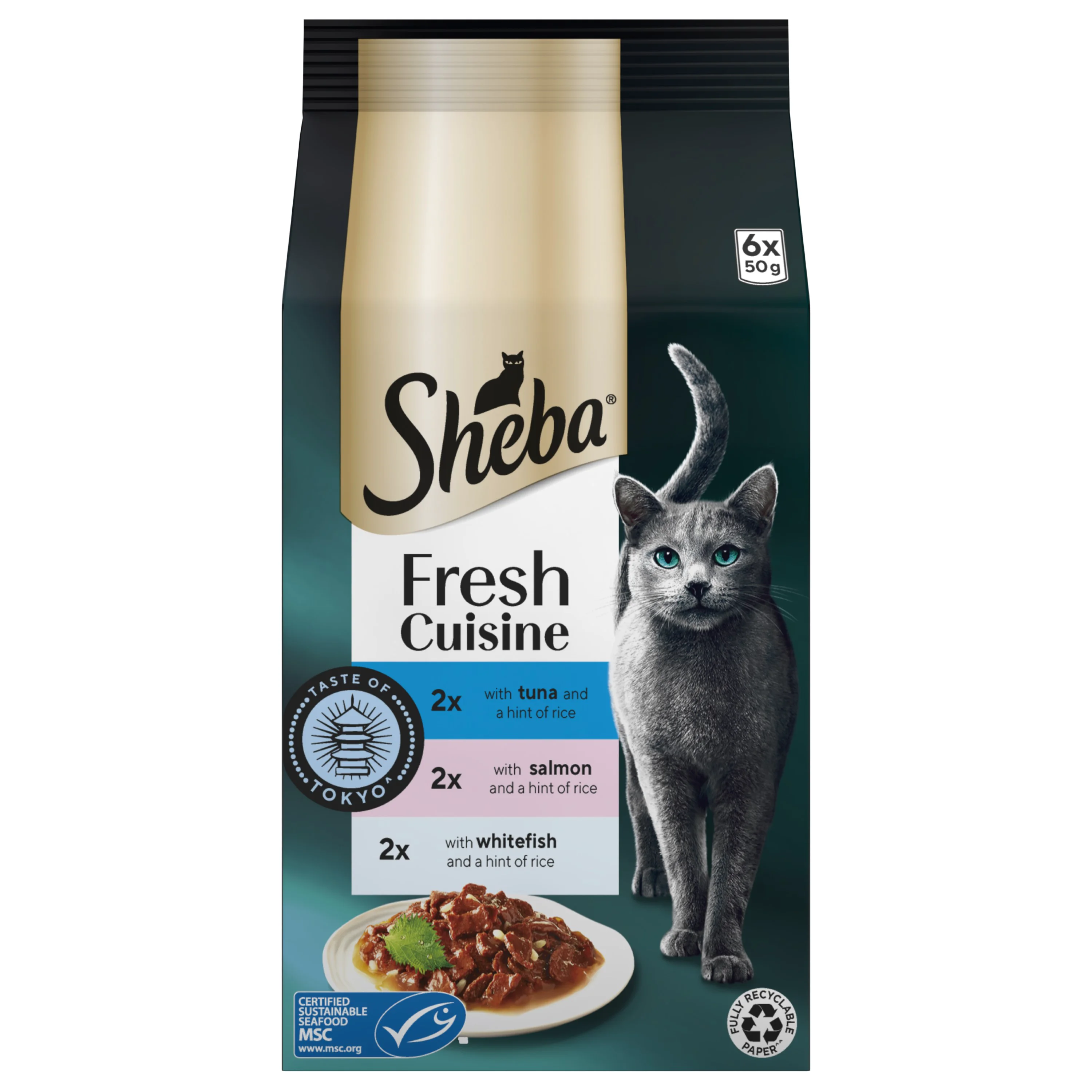 High-Performance Sheba Fresh Cuisine Wet Adult Cat Food Taste of Tokyo In Gravy Official