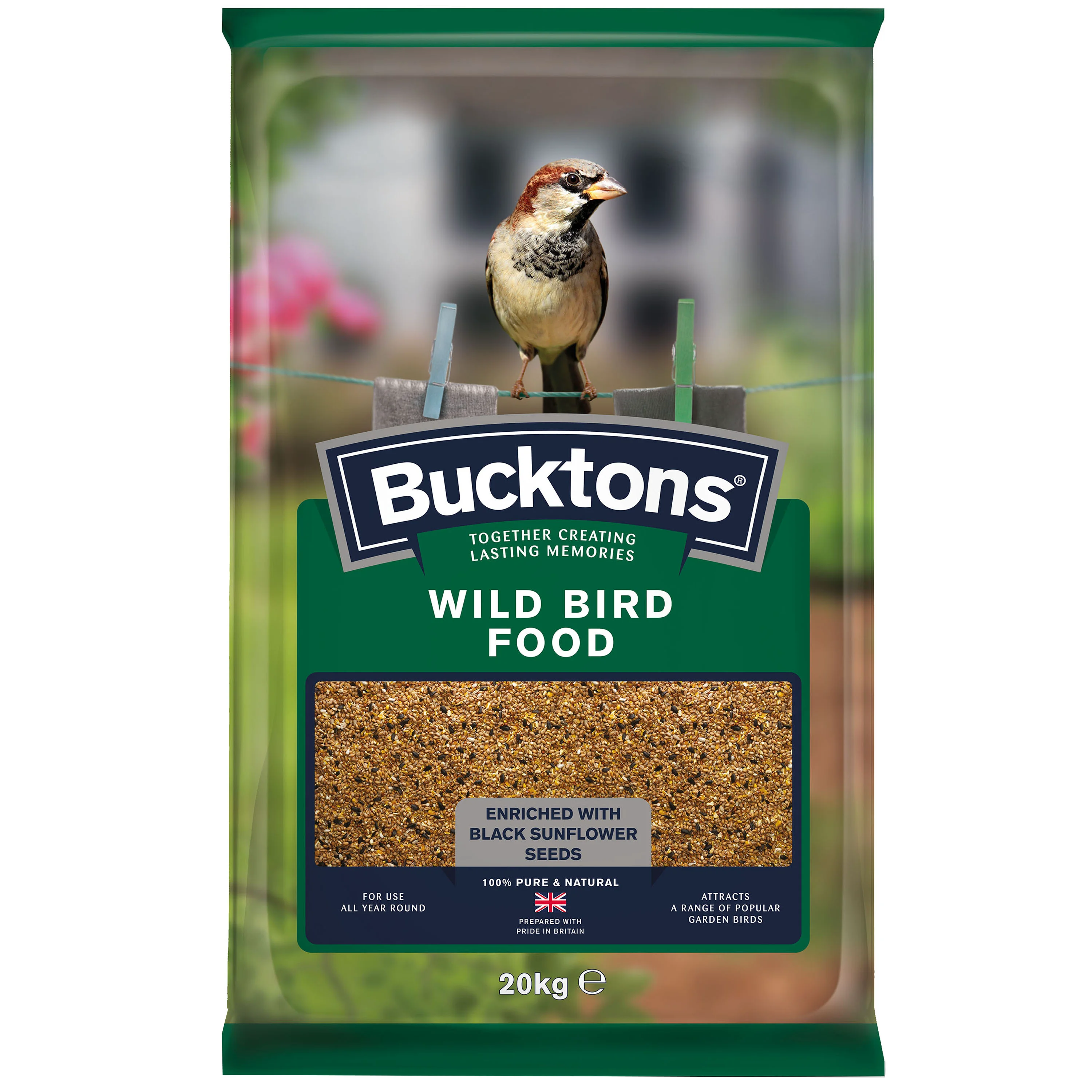 Environmentally Friendly Bucktons Wild Bird Food 20kg Advanced