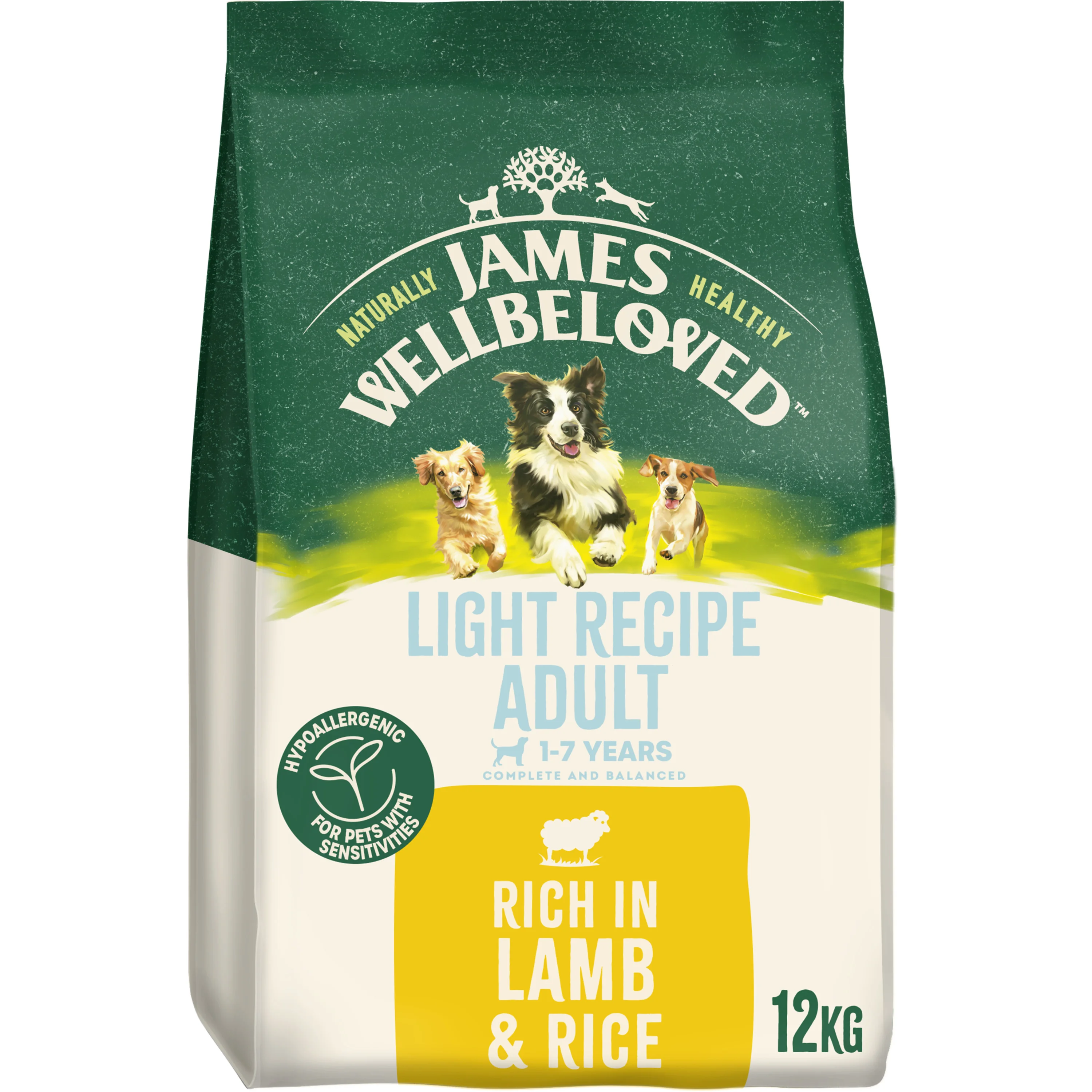 Next-Generation James Wellbeloved Light Adult Dry Dog Food Lamb Rice 12kg Outstanding